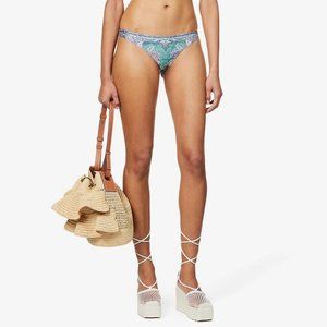 NWT$225 ZIMMERMANN Anneke Paisley-Print Bikini Bottom Briefs 2 (6-8)